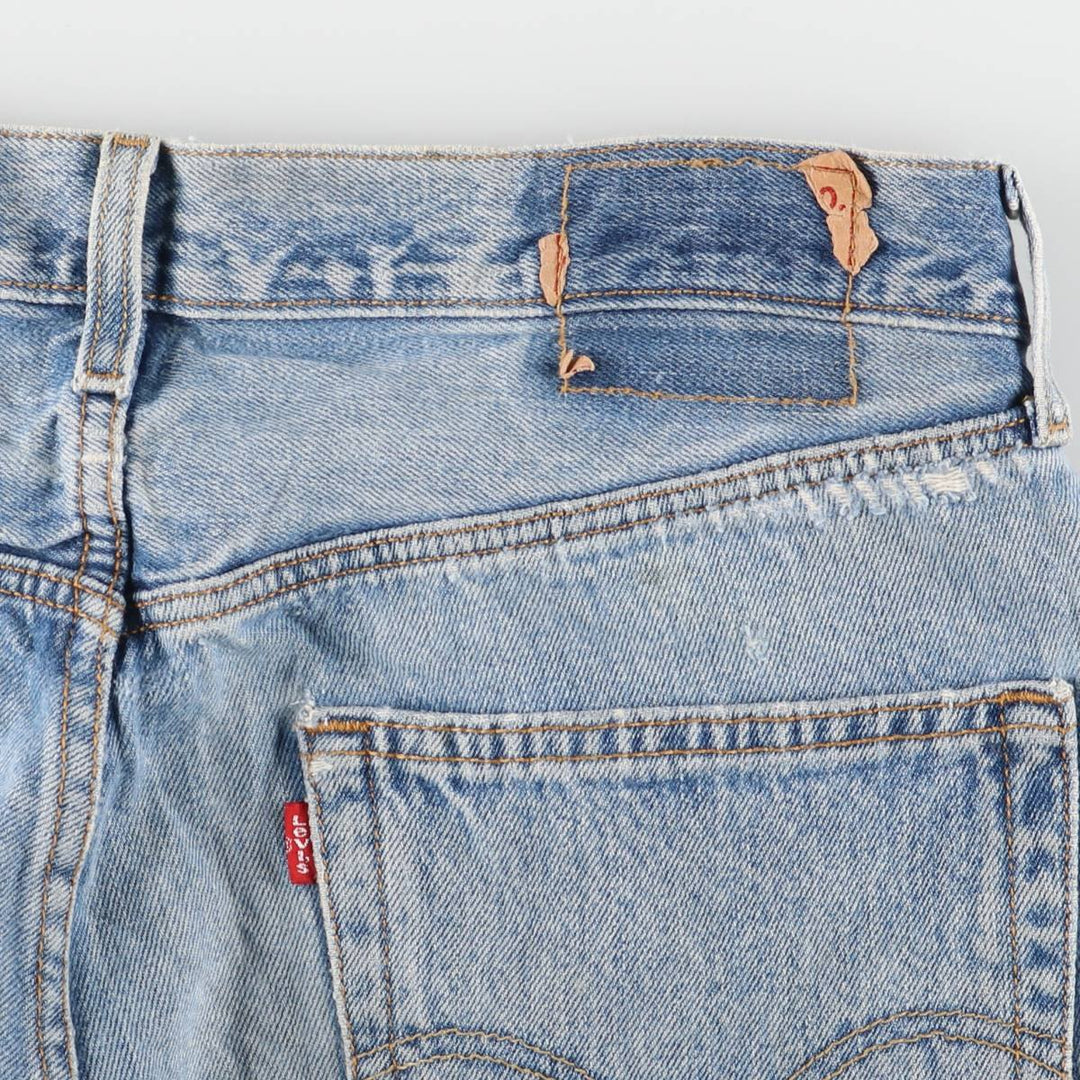 Levi's 501 straight denim pants for men, size W34 cotton blue type Vintage Second Hand