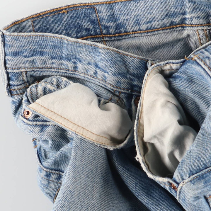 Levi's 501 straight denim pants for men, size W34 cotton blue type Vintage Second Hand