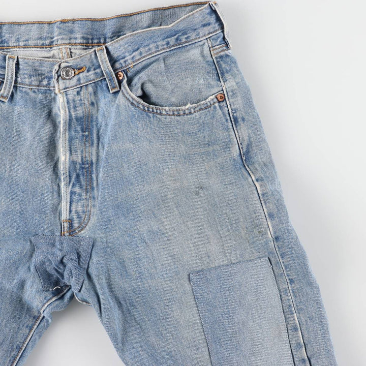 Levi's 501 straight denim pants for men, size W34 cotton blue type Vintage Second Hand