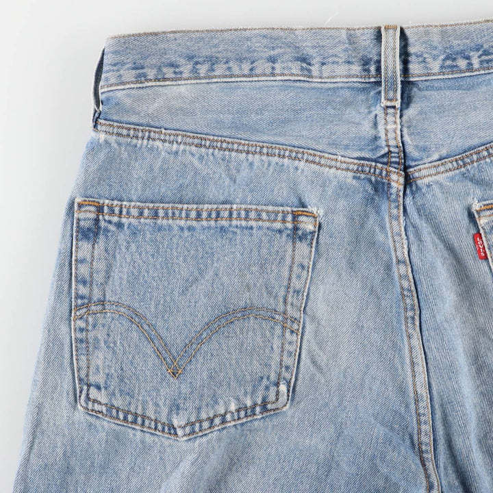 Levi's 501 straight denim pants for men, size W34 cotton blue type Vintage Second Hand
