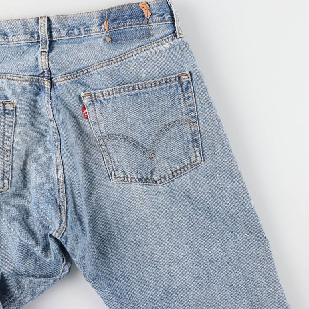 Levi's 501 straight denim pants for men, size W34 cotton blue type Vintage Second Hand
