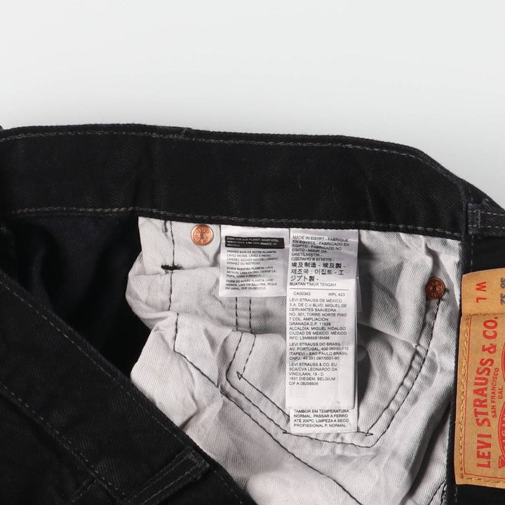 Levi's 501 Black Denim Straight Denim Pants Men's W36 cotton black type Vintage Second Hand