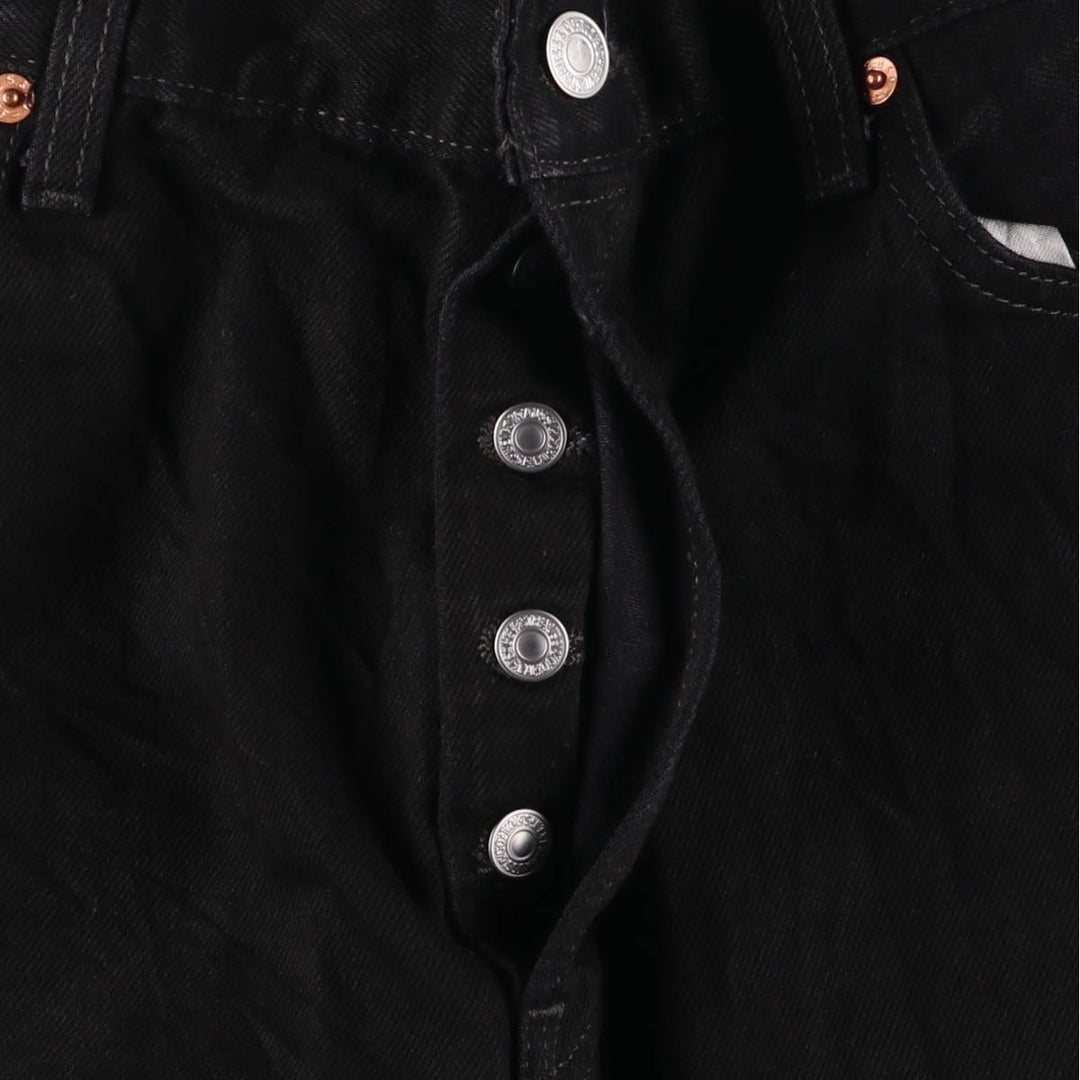 Levi's 501 Black Denim Straight Denim Pants Men's W36 cotton black type Vintage Second Hand