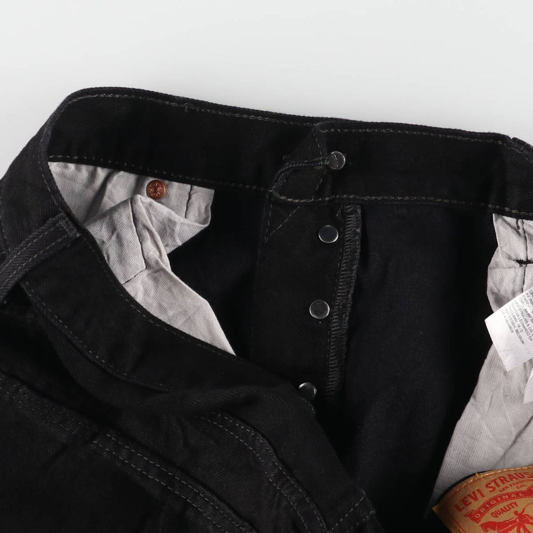 Levi's 501 Black Denim Straight Denim Pants Men's W36 cotton black type Vintage Second Hand