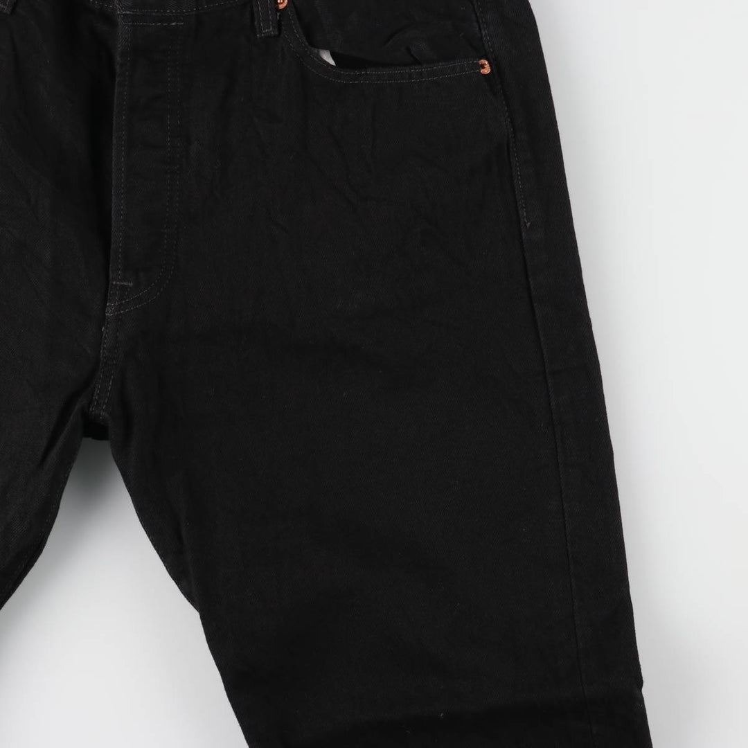 Levi's 501 Black Denim Straight Denim Pants Men's W36 cotton black type Vintage Second Hand