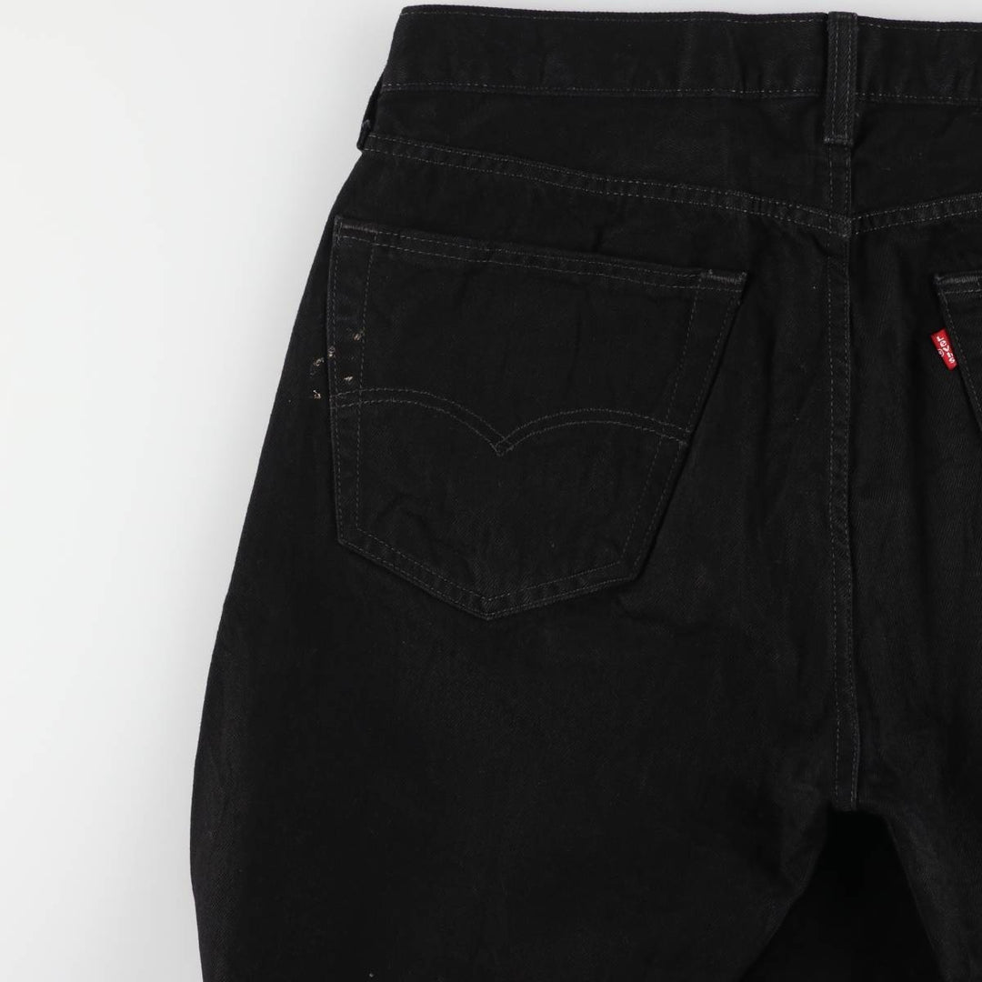 Levi's 501 Black Denim Straight Denim Pants Men's W36 cotton black type Vintage Second Hand