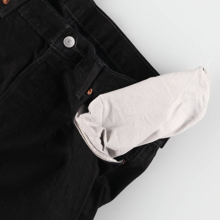 Levi's 501 Black Denim Straight Denim Pants Men's W36 cotton black type Vintage Second Hand