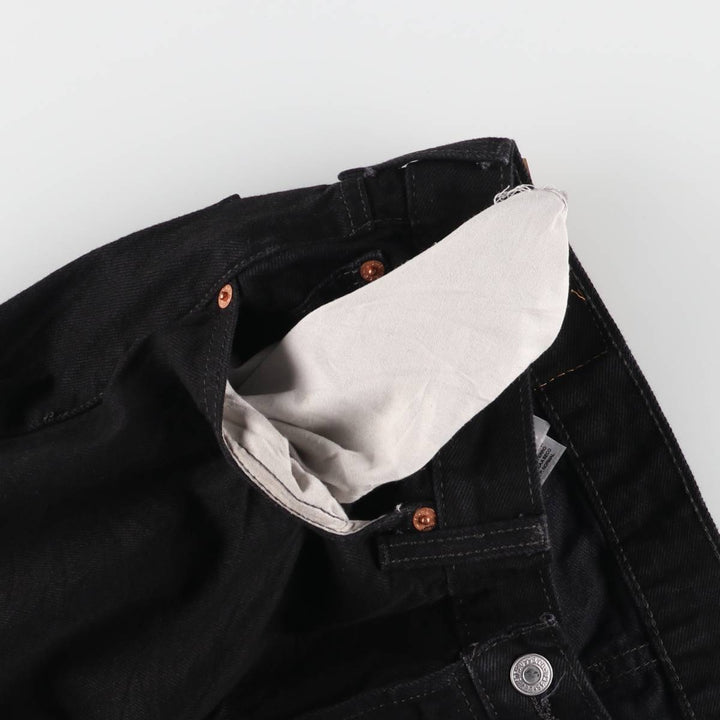 Levi's 501 Black Denim Straight Denim Pants Men's W36 cotton black type Vintage Second Hand