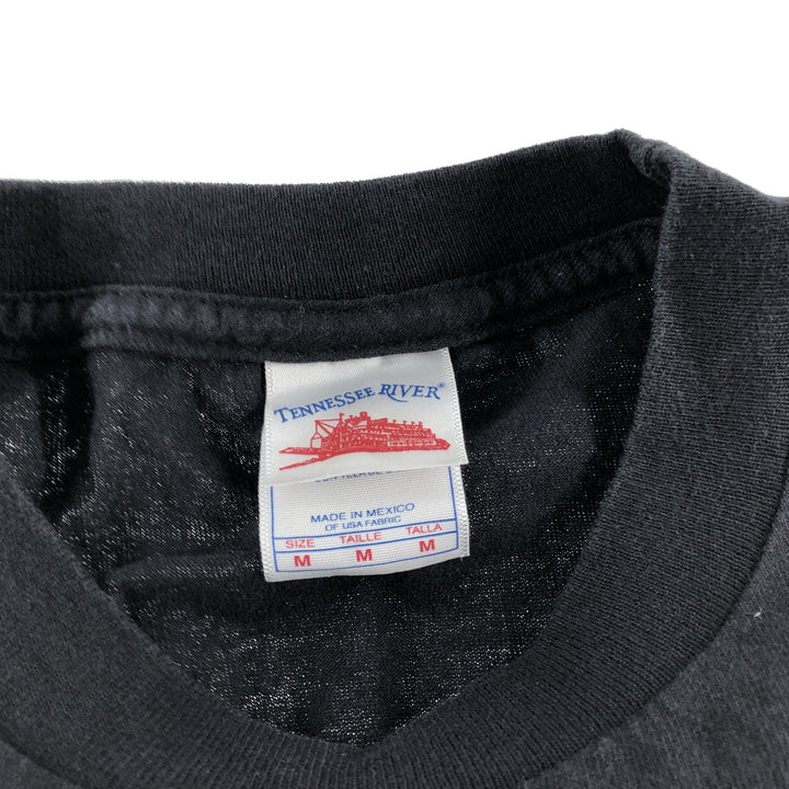 00'S TENNESSEE RIVER JIMI HENDRIX Jimi Hendrix Band T-shirt Band Tee Men's M size cotton black type Vintage Second Hand