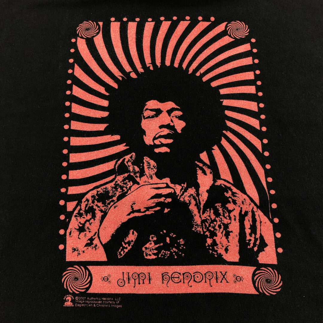 00'S TENNESSEE RIVER JIMI HENDRIX Jimi Hendrix Band T-shirt Band Tee Men's M size cotton black type Vintage Second Hand