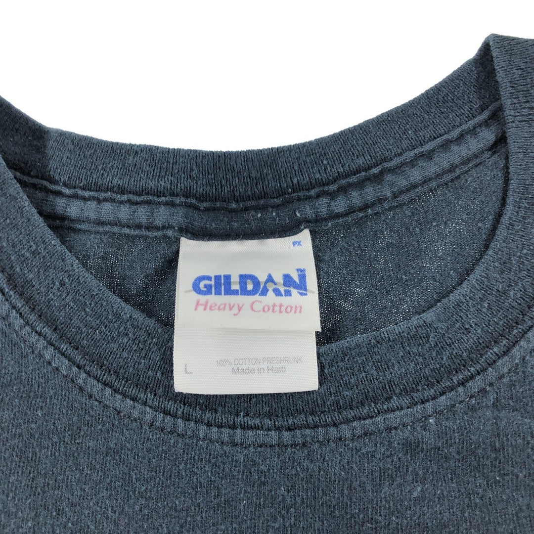 00'S Gildan LED ZEPPELIN Band T-shirt, Men's L size cotton black type Vintage Second Hand