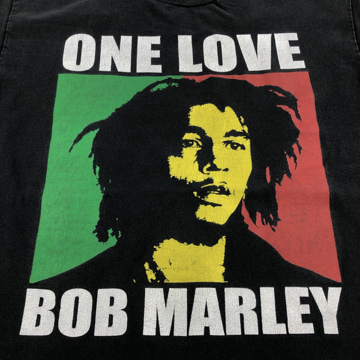 ZION BOB MARLEY Bob Marley Band T-shirt Band T Men's M size cotton black type Vintage Second Hand