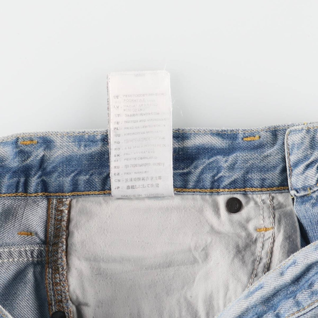 Carhartt WESTERN BERMUDA denim shorts, women's size L (w30) cotton blue type Vintage Second Hand