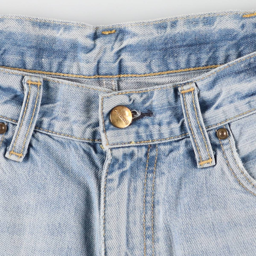 Carhartt WESTERN BERMUDA denim shorts, women's size L (w30) cotton blue type Vintage Second Hand