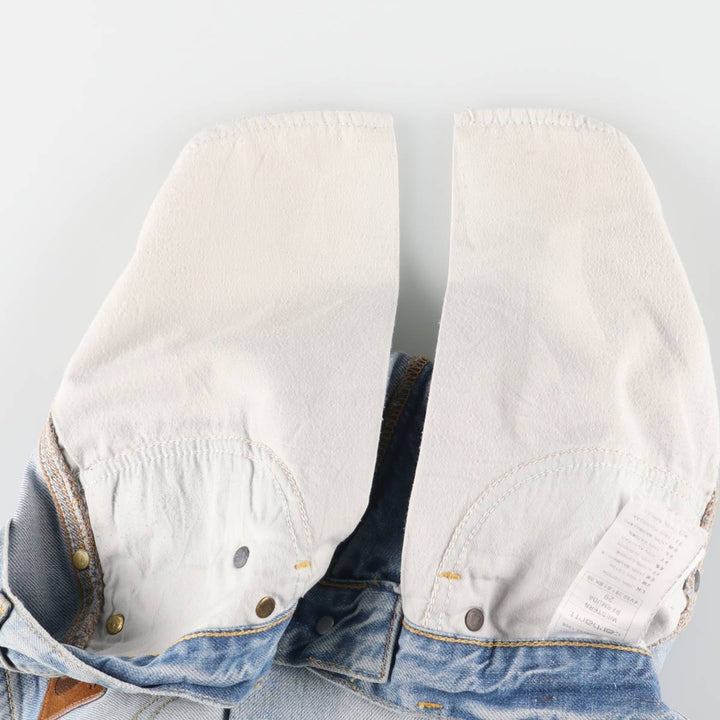 Carhartt WESTERN BERMUDA denim shorts, women's size L (w30) cotton blue type Vintage Second Hand