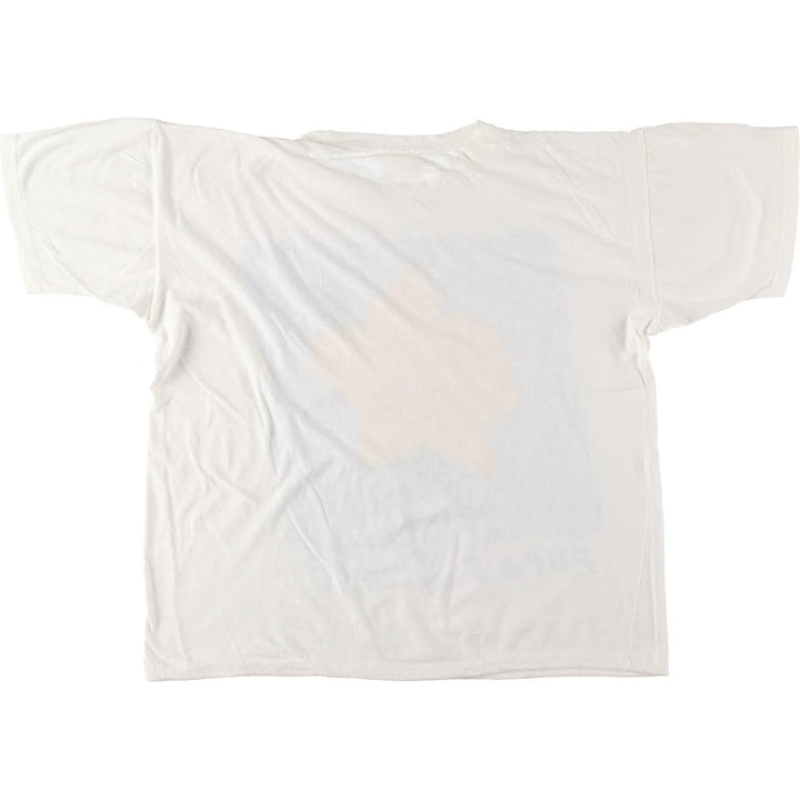 ZOOF Floral Art T-shirt, Men's XL, Vintage unclear white type Vintage Second Hand