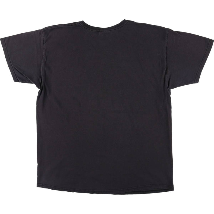 00'S Hanes GUNS N' ROSES Skull Pattern Band T-shirt, Men's L size cotton black type Vintage Second Hand
