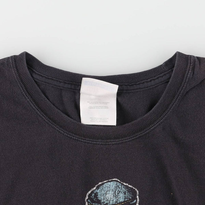 00'S Hanes GUNS N' ROSES Skull Pattern Band T-shirt, Men's L size cotton black type Vintage Second Hand