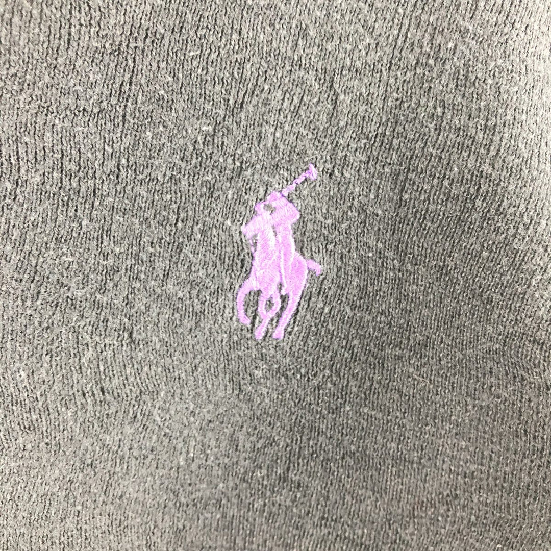 Ralph Lauren POLO RALPH LAUREN Slim Fit V-Neck Pima Cotton Knit Sweater, Men's Size L Pima Cotton black type Vintage Second Hand