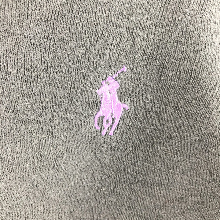 Ralph Lauren POLO RALPH LAUREN Slim Fit V-Neck Pima Cotton Knit Sweater, Men's Size L Pima Cotton black type Vintage Second Hand