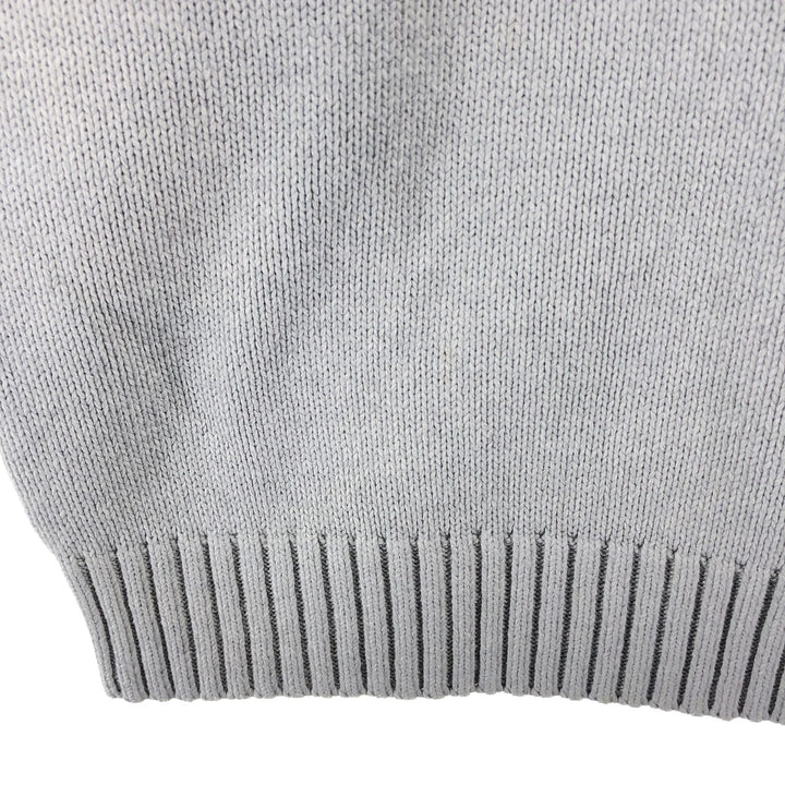 2000'S Tommy Hilfiger Cotton Knit Sweater, Men's Size Small cotton gray type Vintage Second Hand