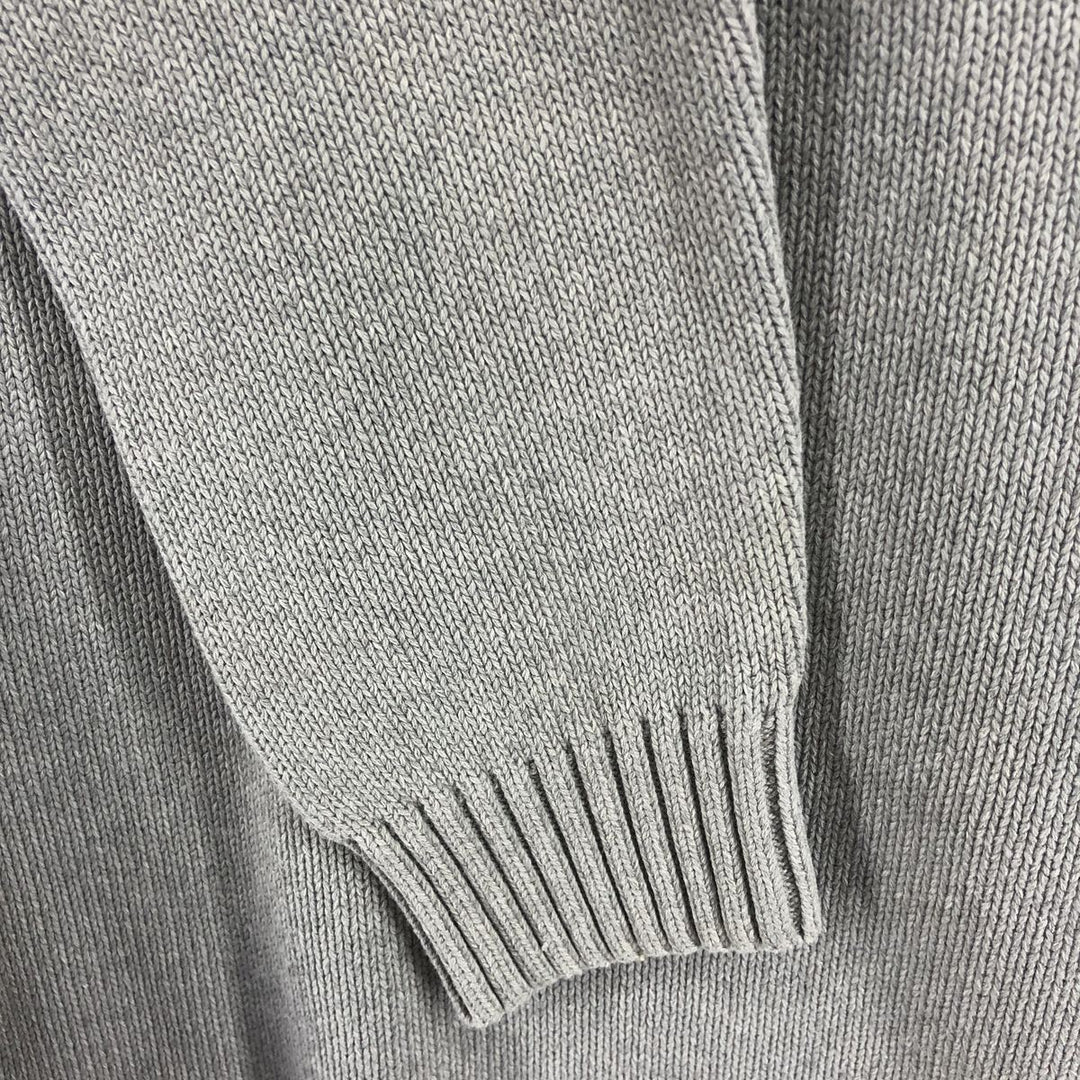 2000'S Tommy Hilfiger Cotton Knit Sweater, Men's Size Small cotton gray type Vintage Second Hand