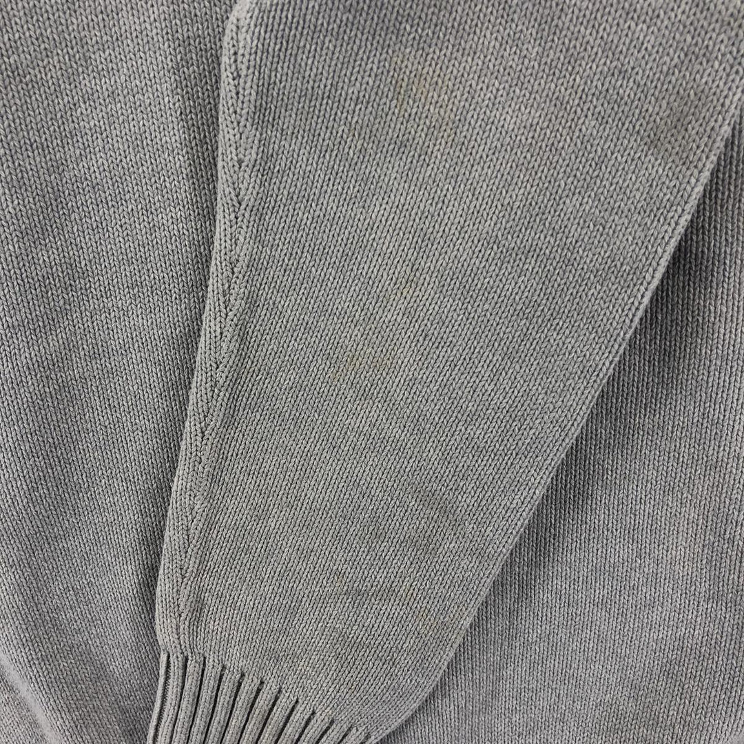 2000'S Tommy Hilfiger Cotton Knit Sweater, Men's Size Small cotton gray type Vintage Second Hand