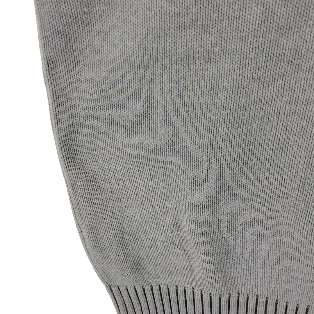 2000'S Tommy Hilfiger Cotton Knit Sweater, Men's Size Small cotton gray type Vintage Second Hand