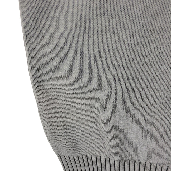2000'S Tommy Hilfiger Cotton Knit Sweater, Men's Size Small cotton gray type Vintage Second Hand