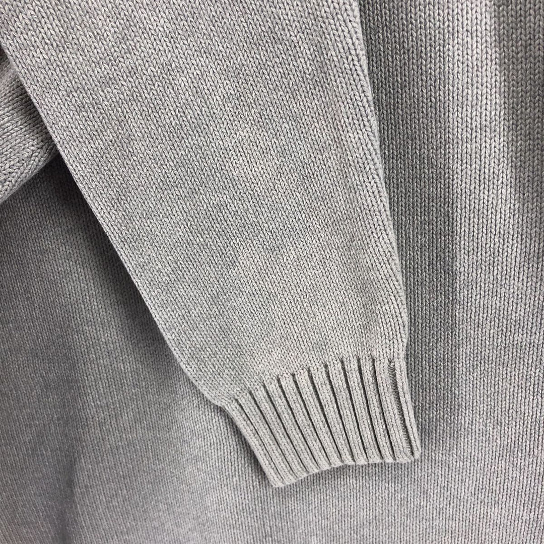 2000'S Tommy Hilfiger Cotton Knit Sweater, Men's Size Small cotton gray type Vintage Second Hand