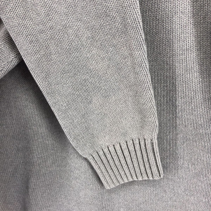2000'S Tommy Hilfiger Cotton Knit Sweater, Men's Size Small cotton gray type Vintage Second Hand