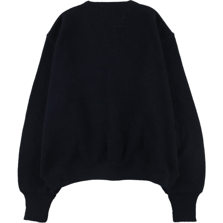 70'S JCPenney acrylic knit cardigan, men's XL size, vintage Oron Acrylic black type Vintage Second Hand