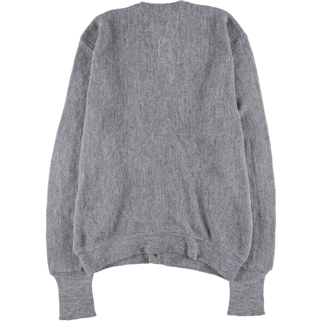 Vintage 70s-80'S Lacoste IZOD knit cardigan, men's size XL unclear gray type Vintage Second Hand