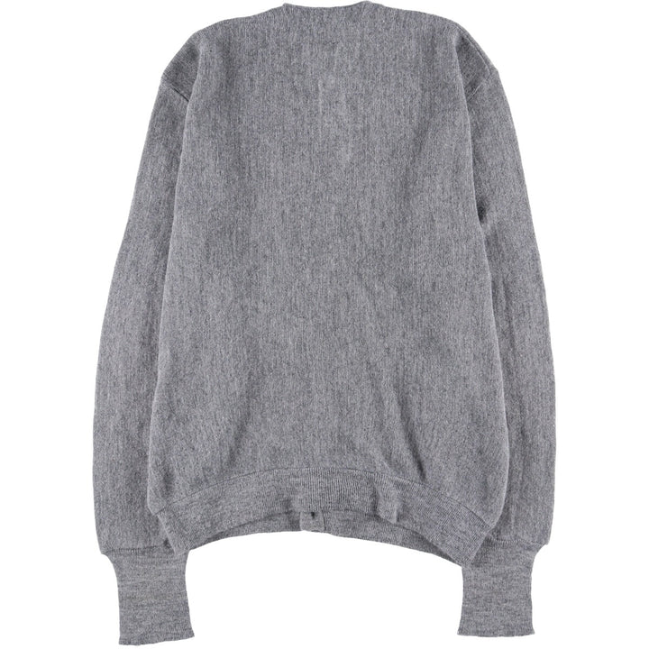Vintage 70s-80'S Lacoste IZOD knit cardigan, men's size XL unclear gray type Vintage Second Hand