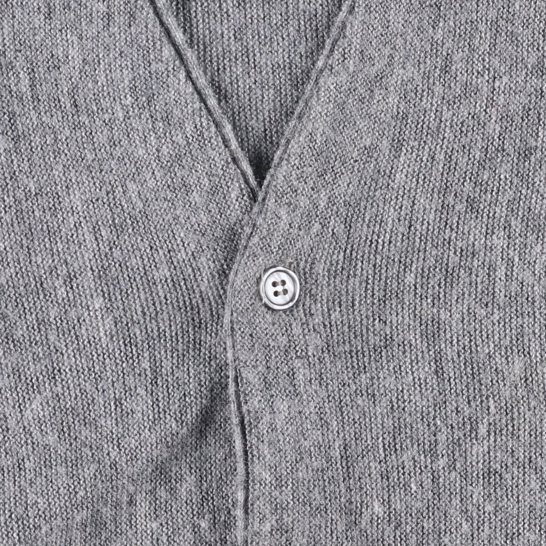 Vintage 70s-80'S Lacoste IZOD knit cardigan, men's size XL unclear gray type Vintage Second Hand