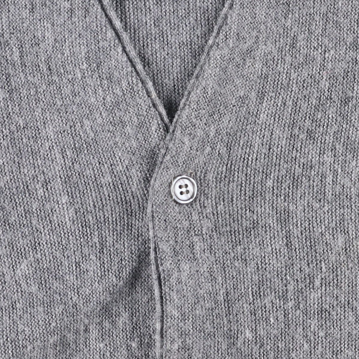 Vintage 70s-80'S Lacoste IZOD knit cardigan, men's size XL unclear gray type Vintage Second Hand