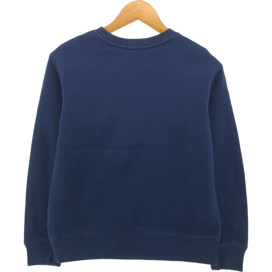 Ralph Lauren POLO RALPH LAUREN One-point logo sweatshirt, women's M size cotton navy blue type Vintage Second Hand
