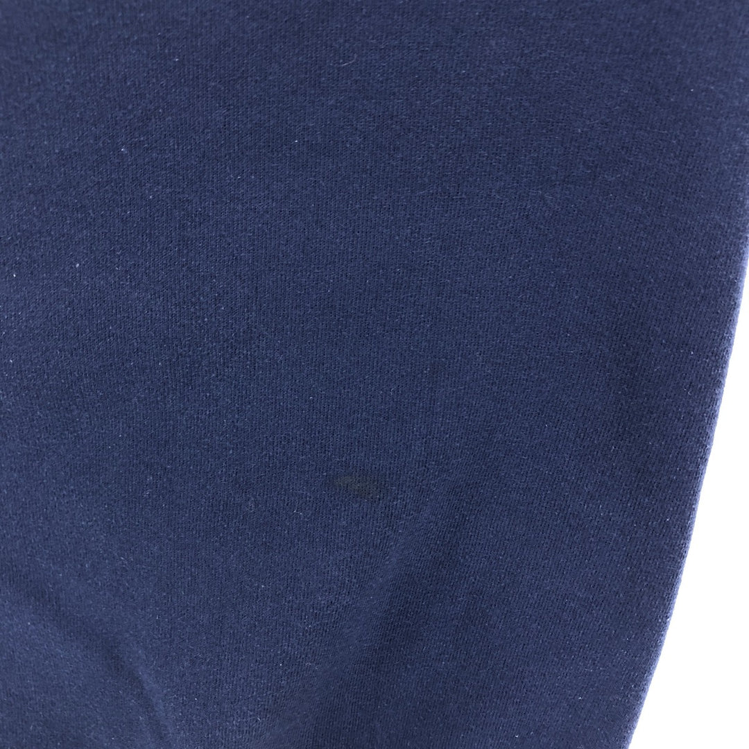 90'S Russell Two-tone Plain Blank Sweatshirt Hoodie Made in USA Men's L Vintage cotton navy blue type Vintage Second Hand