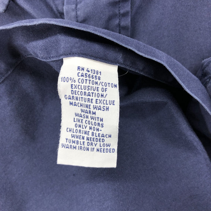 Ralph Lauren short sleeve button down shirt, men's XL size cotton navy blue type Vintage Second Hand