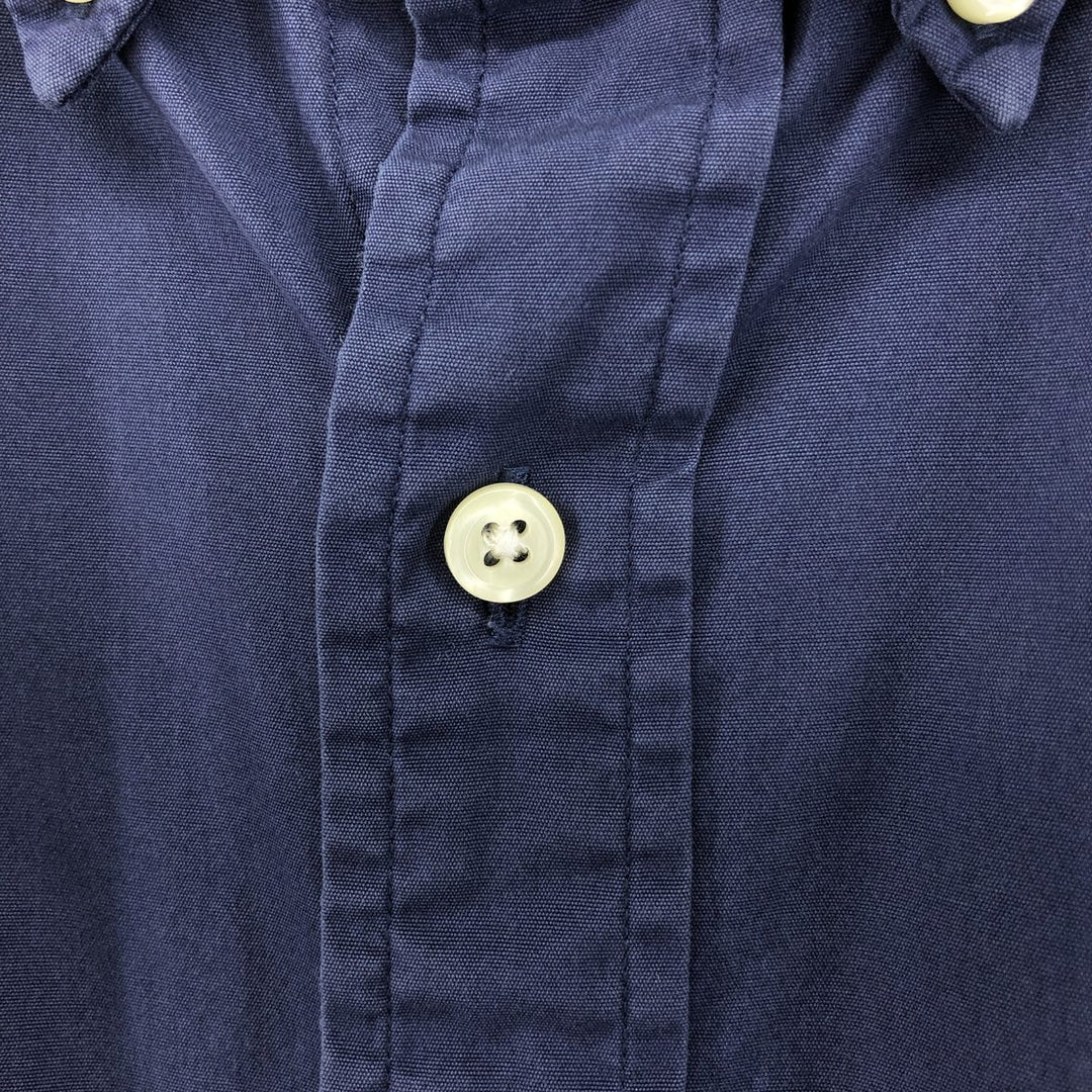 Ralph Lauren short sleeve button down shirt, men's XL size cotton navy blue type Vintage Second Hand