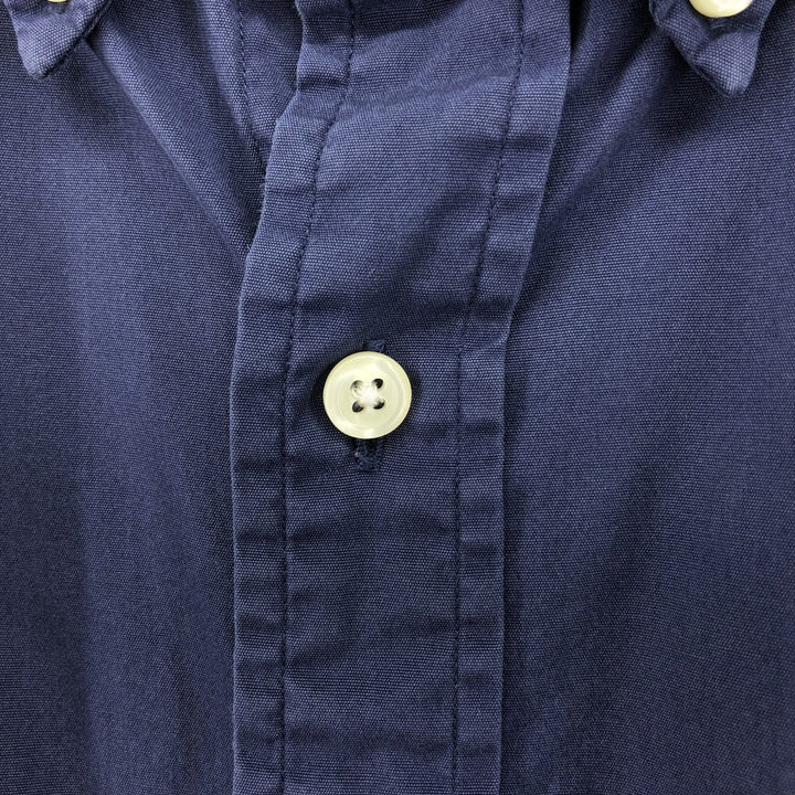 Ralph Lauren short sleeve button down shirt, men's XL size cotton navy blue type Vintage Second Hand