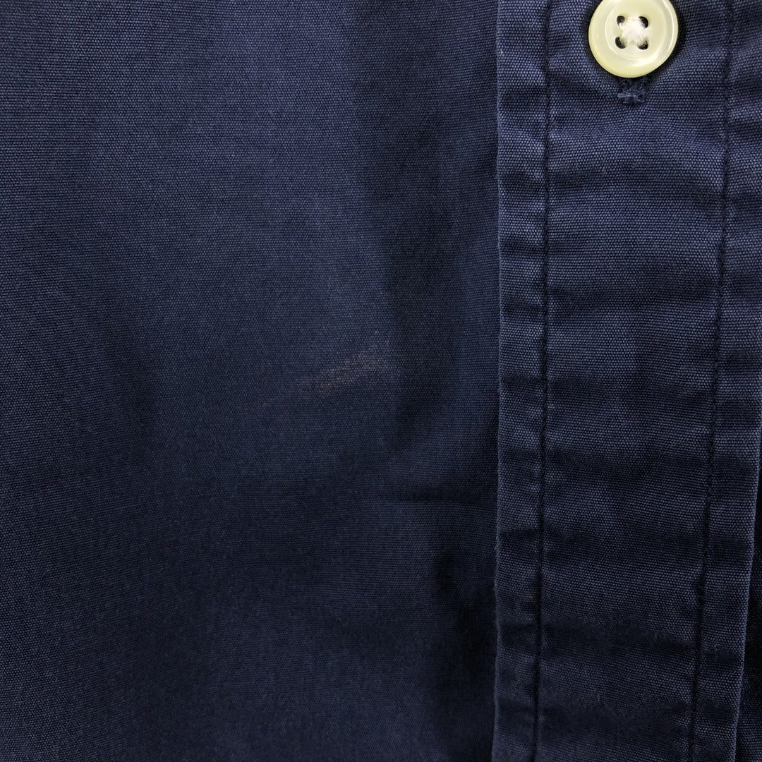 Ralph Lauren short sleeve button down shirt, men's XL size cotton navy blue type Vintage Second Hand