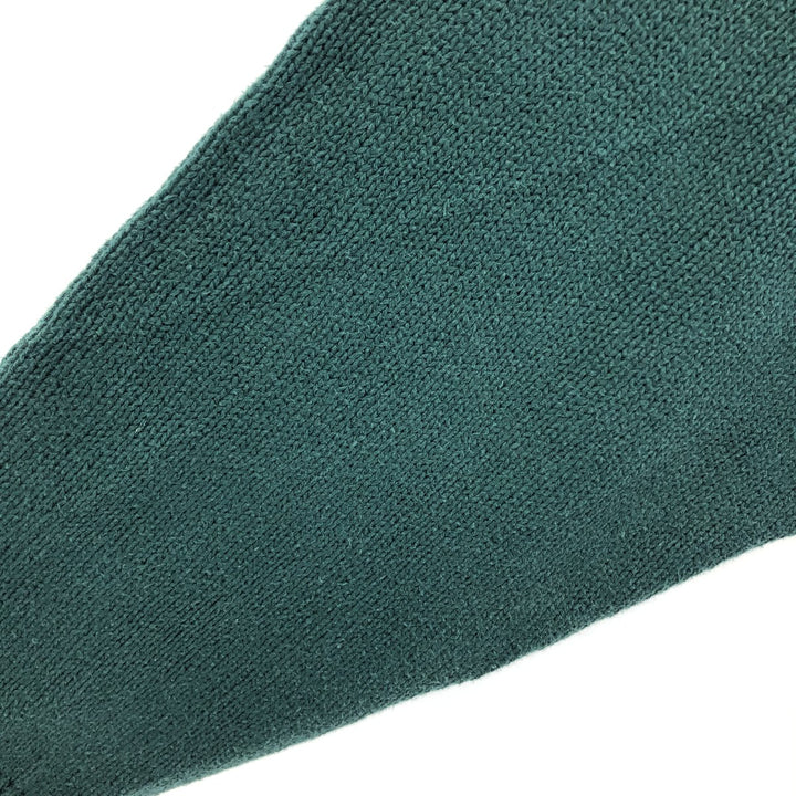 80s-90'S Eddie Bauer Black Tag Cotton Knit Sweater Men's M Size Vintage cotton Green type dark green Vintage Second Hand