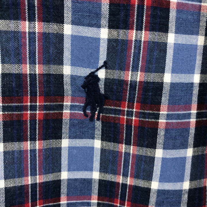 Ralph Lauren Classic Fit Short Sleeve Button Down Check Shirt Men's M cotton multicolor Vintage Second Hand