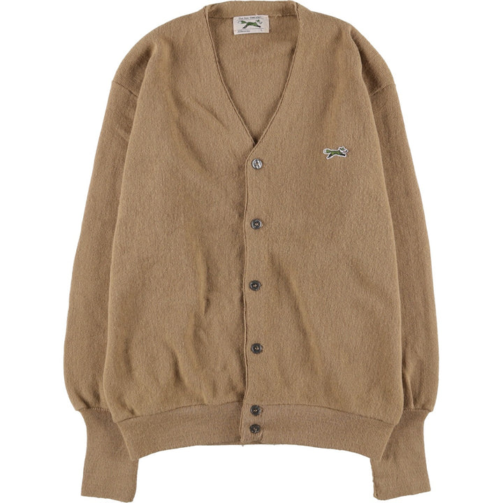 Vintage 1980'S JCPenney THE FOX Sweater cardigan, men's size L unclear Beige type Vintage Second Hand