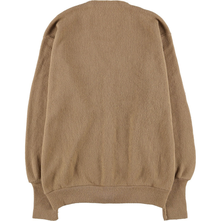 Vintage 1980'S JCPenney THE FOX Sweater cardigan, men's size L unclear Beige type Vintage Second Hand