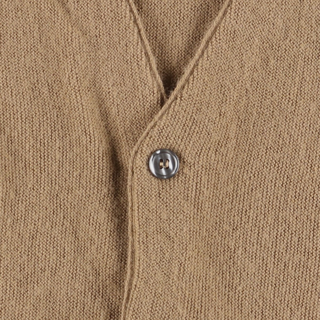 Vintage 1980'S JCPenney THE FOX Sweater cardigan, men's size L unclear Beige type Vintage Second Hand