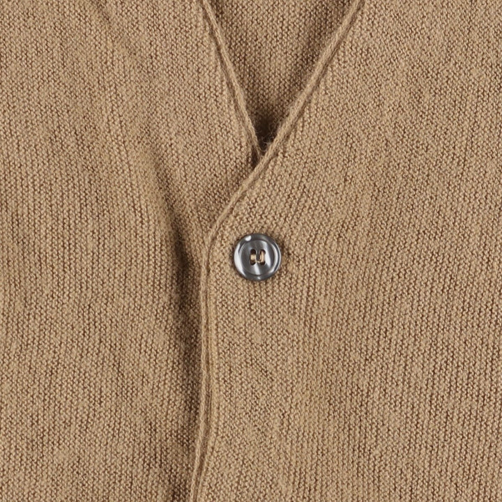 Vintage 1980'S JCPenney THE FOX Sweater cardigan, men's size L unclear Beige type Vintage Second Hand