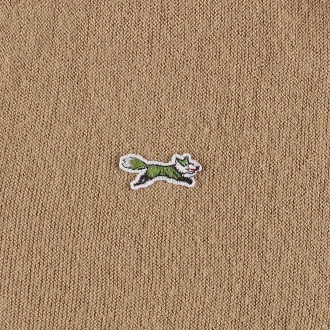 Vintage 1980'S JCPenney THE FOX Sweater cardigan, men's size L unclear Beige type Vintage Second Hand