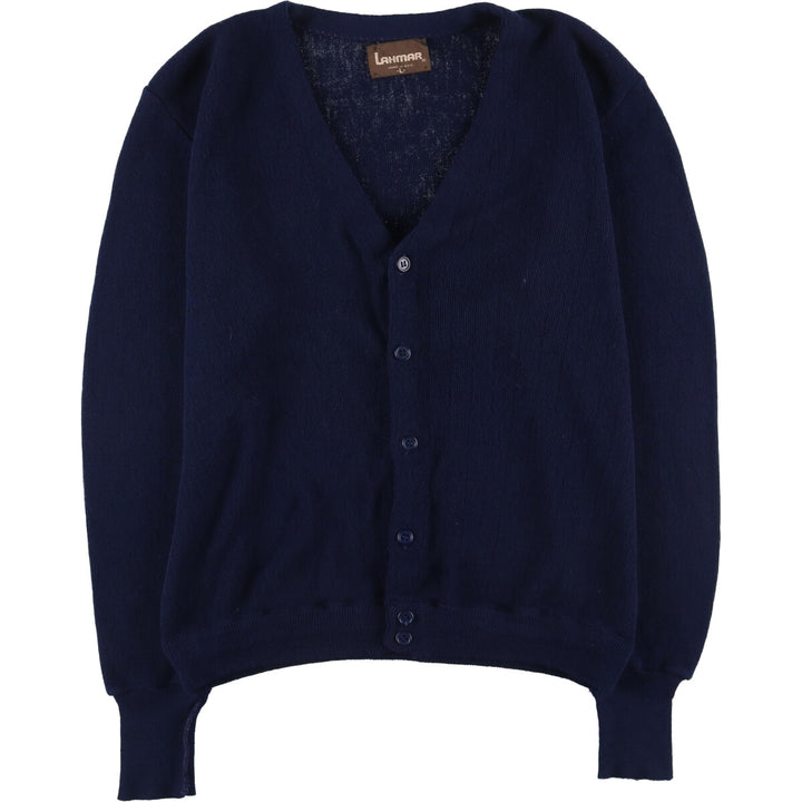 Vintage Lanmar cardigan, made in the USA, size L, men's size L unclear navy blue type Vintage Second Hand